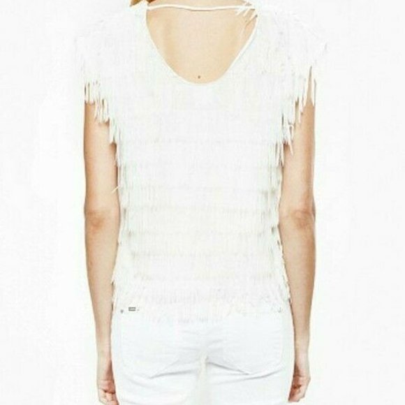 Zero Degrees Celsius Fringe Tier Scoop Neck Top - Picture 3 of 5